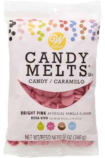 Picture of Wilton Bright Pink Candy Melts Vanilla Flavor 12 Oz
