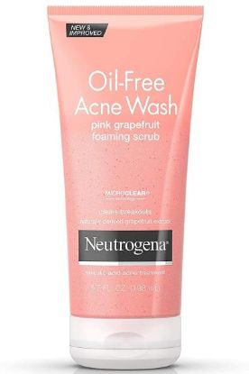 Picture of Neutrogena Oil Free Acne Wash Pink Grapefruit Foaming Scrub 4.2 Oz