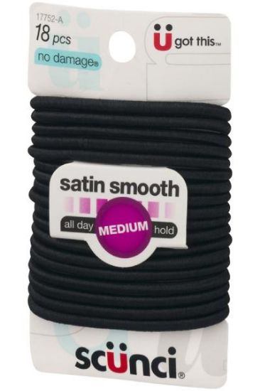 Picture of Scunci Textured Mix Elastic 4 Mm 18 Pc