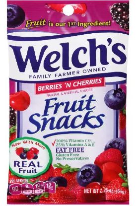 Picture of Welch/'s Fruit Snacks Berries & Cherries 2.25 Oz
