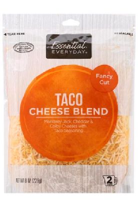 Picture of Essential Everyday Taco Cheese Blend Fancy Cut 8 Oz