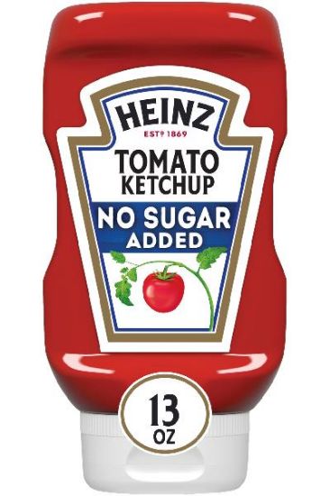 Picture of Heinz Tomato Ketchup No Sugar Added 13 Oz