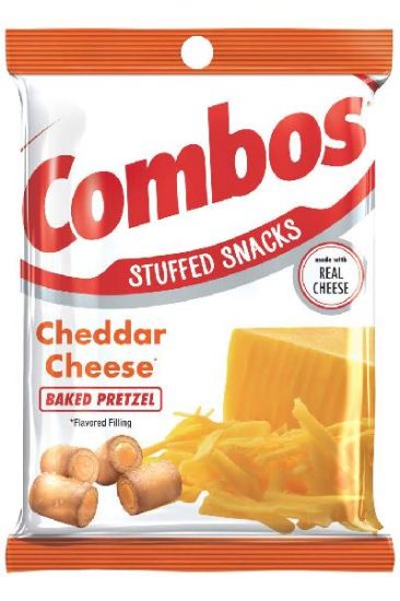 Picture of Combos Stuffed Snacks Cheddar Cheese Baked Pretzel 6.3 Oz