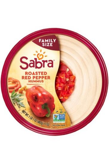 Picture of Sabra Roasted Red Pepper Hummus Family Size 17 Oz