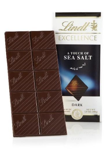 Picture of Lindt Dark Chocolate With Sea Salt 3.50 Oz