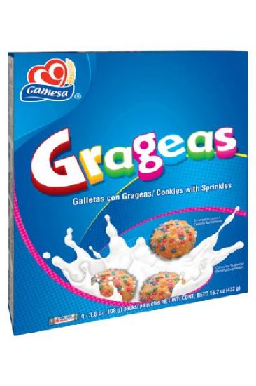 Picture of Gamesa Grageas Cookies With Sprinkles 15.02 Oz
