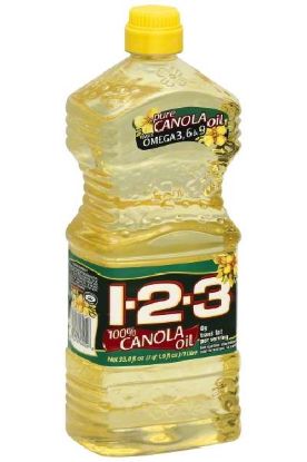 Picture of 1-2-3 100% Canola Oil 33.8 Oz
