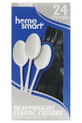 Picture of Home Smart Heavy Weight Plastic Spoon 24 Ct