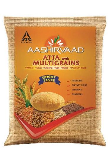 Picture of Aashirvaad Whole Wheat Multigrain Atta 20 Lb