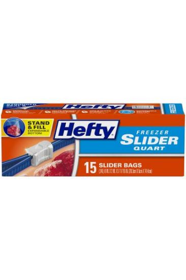 Picture of Hefty Freezer Slider Quart 15 Pk