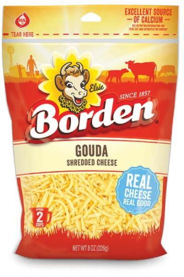 Picture of Borden Gouda Shredded Cheese 8 Oz