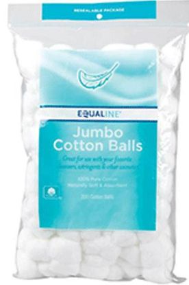 Picture of Equaline Super Jumbo Cotton Balls  70 Ct