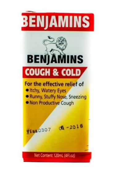 Picture of Benjamins Cough & Cold Relief 120 Ml