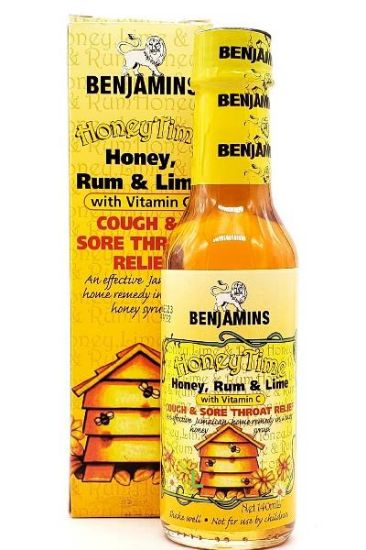 Picture of Benjamins Honey Time Cough & Sore Throat Relief 140 Ml
