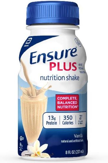Picture of Ensure Plus Nutrition Shake Vanilla 8 Oz