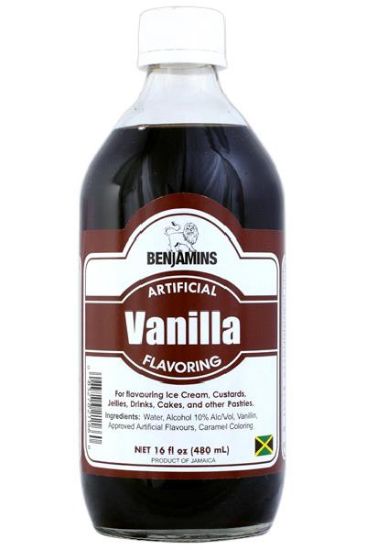 Picture of Benjamins Vanilla Flavoring Essence 16 Oz