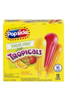 Picture of Popsicles Tropicals Sugar Free Popsicles 29.70 Oz