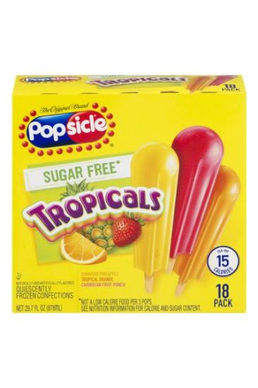 Picture of Popsicles Tropicals Sugar Free Popsicles 29.7 Oz