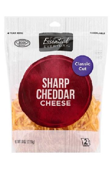 Picture of Essential Everyday Sharp Cheddar Cheese 8 Oz