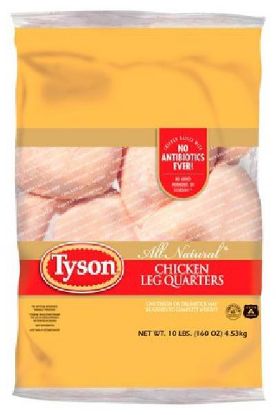 Picture of Tyson Chicken Leg Quarters 10 Lbs