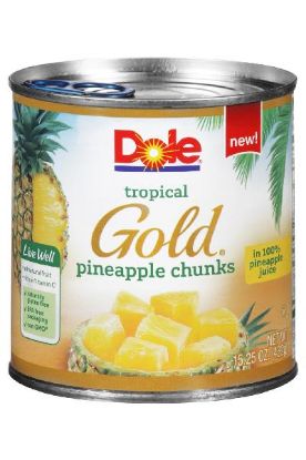 Picture of Dole Tropical Gold Pineapple Chunks 20 Oz