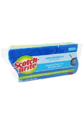 Picture of Scotch Brite Non Scratch Scrub Sponge 9ct 1 Pack