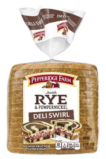 Picture of Pepperidge Farm Rye & Pumpernickel Deli Swirl 16 Oz