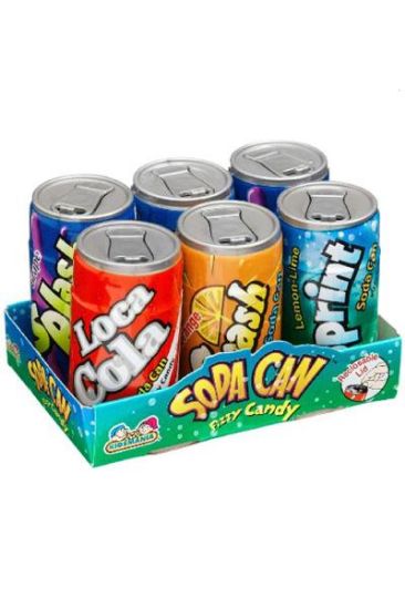 Picture of Kidsmania Soda Can Fizzy Candy 6 Pk