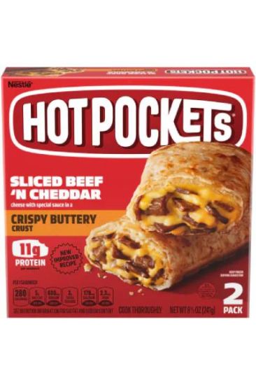 Picture of Hot Pockets Sliced Beef & Cheddar 2 Pack 8.5 Oz
