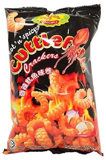 Picture of Dragonfly Cuttlefish Hot & Spicy Crackers 8.1 Oz