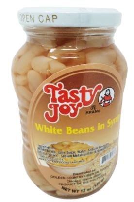 Picture of Tasty Joy White Beans In Syrup 12 Oz