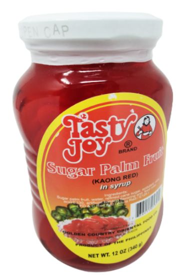 Picture of Tasty Joy Sugar Palm Fruit Red In Syrup 12 Oz
