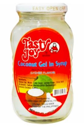 Picture of Tasty Joy Coconut Gel In Syrup (Lychee) 12 Oz