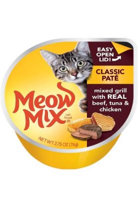 Picture of Meow Mix Classic Mixed Grill With Real Beef Tuna & Chicken 2.75 Oz