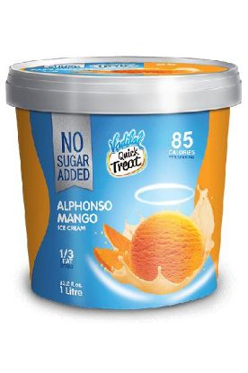 Picture of Vadilal Alphonso Mango Ice Cream No Added Sugar 1 Litre