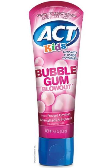 Picture of Act Bubble Gum Blow Out Kids Toothpaste 4.6 Oz