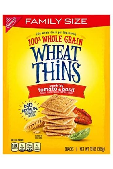 Picture of Nabisco Wheat Thins Sundried Tomato & Basil Crackers 8.5 Oz
