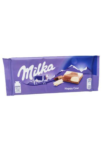 Picture of Milka Happy Cow Milk Chocolate 100 Grams