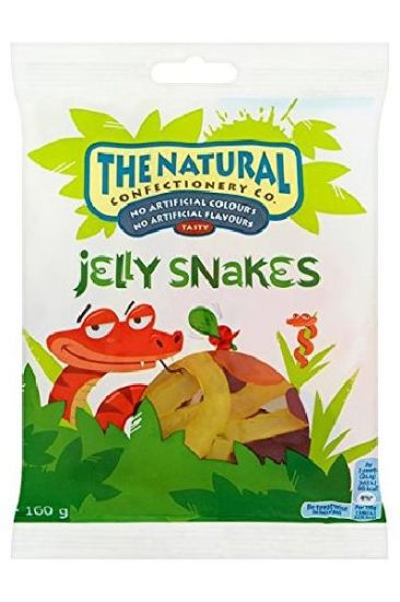 Picture of The Natural Confectionery Co Jelly Snakes 160 Grams