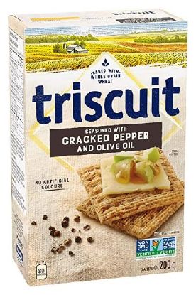 Picture of Triscuit Cracked Pepper & Olive Oil Crackers Family Size 12.5 Oz