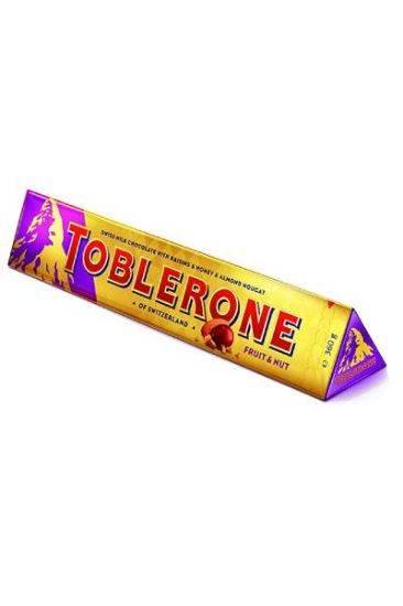 Picture of Toblerone Fruit & Nut Chocolate 360 Grams