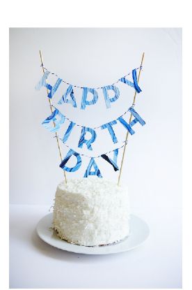 Picture of Happy Birthday Cake Banner 1 Pc