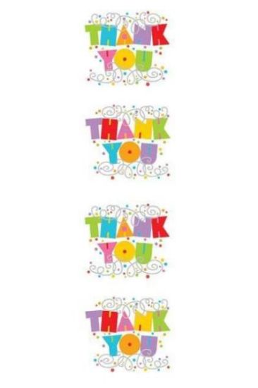 Picture of Thank You Stickers 2 Sheets