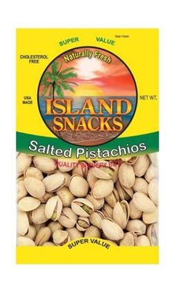 Picture of Island Snacks Salted Pistachios 2.5 Oz