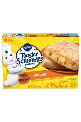 Picture of Pillsbury Toaster Scrambles Pastries Egg Sausage & Cheese 7.20 Oz