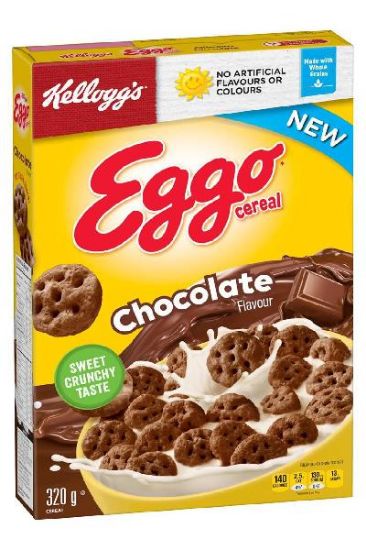 Picture of Kellogg/'s Eggo Cereal Chocolate Flavour 320 Grams