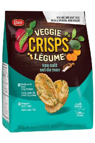 Picture of Dare Veggie Crisps Sea Salt Cracker Chips 100 Grams