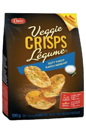 Picture of Dare Veggie Crisps Zesty Ranch Cracker Chips 100 Grams