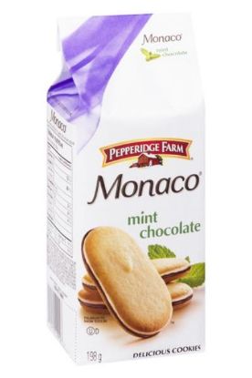 Picture of Pepperidge Farm Monaco Mint Chocolate Delicious Cookies 198 Grams