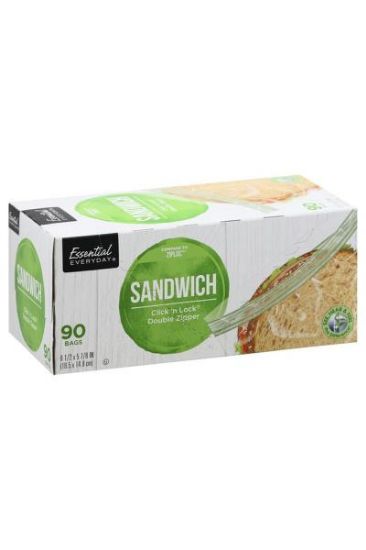 Picture of Essential Everyday Sandwich Double Zipper 90ct 1 Pack